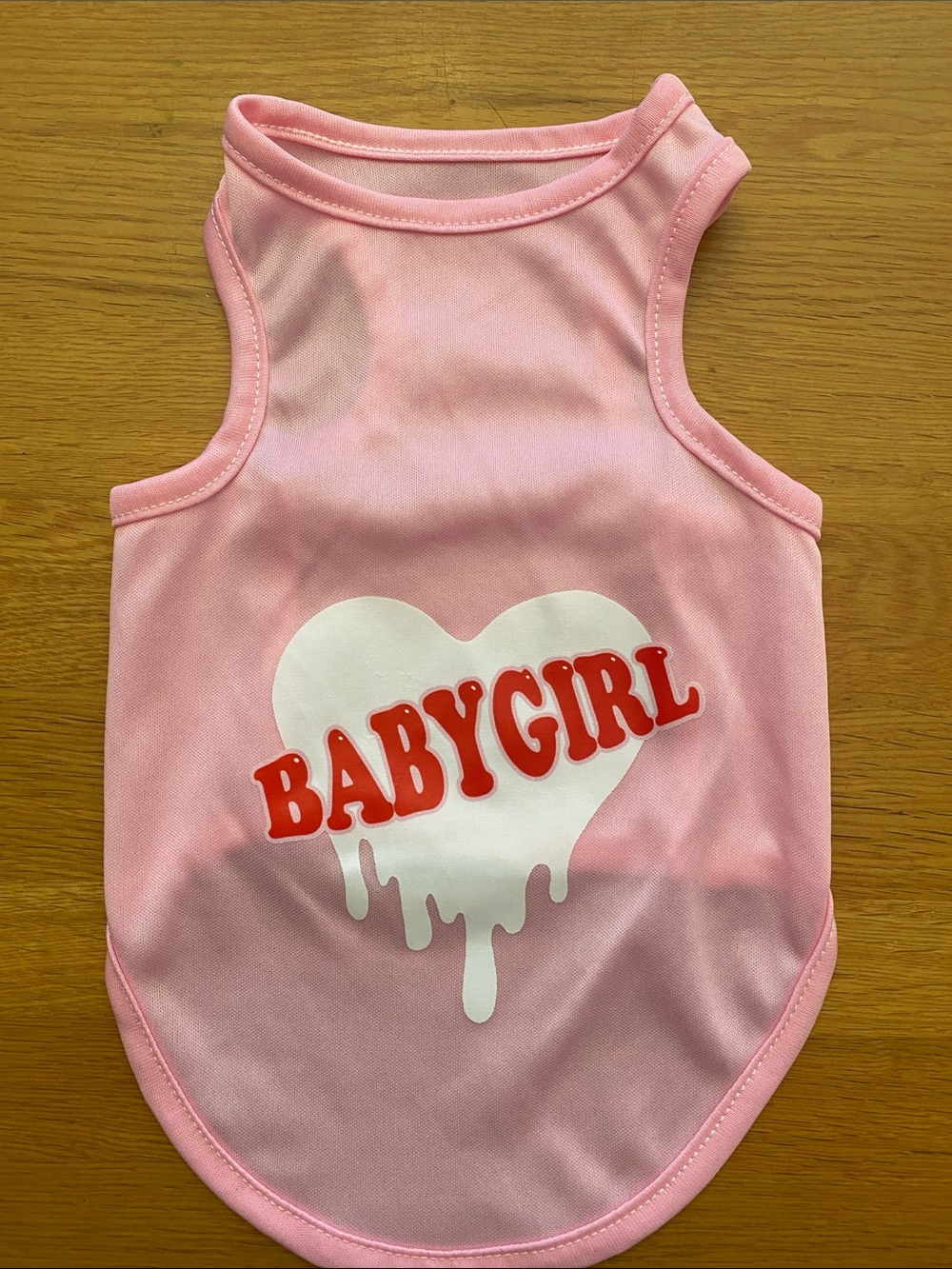 Pink 'BABYGIRL' Dog Tank Top - Soft Pet Tee